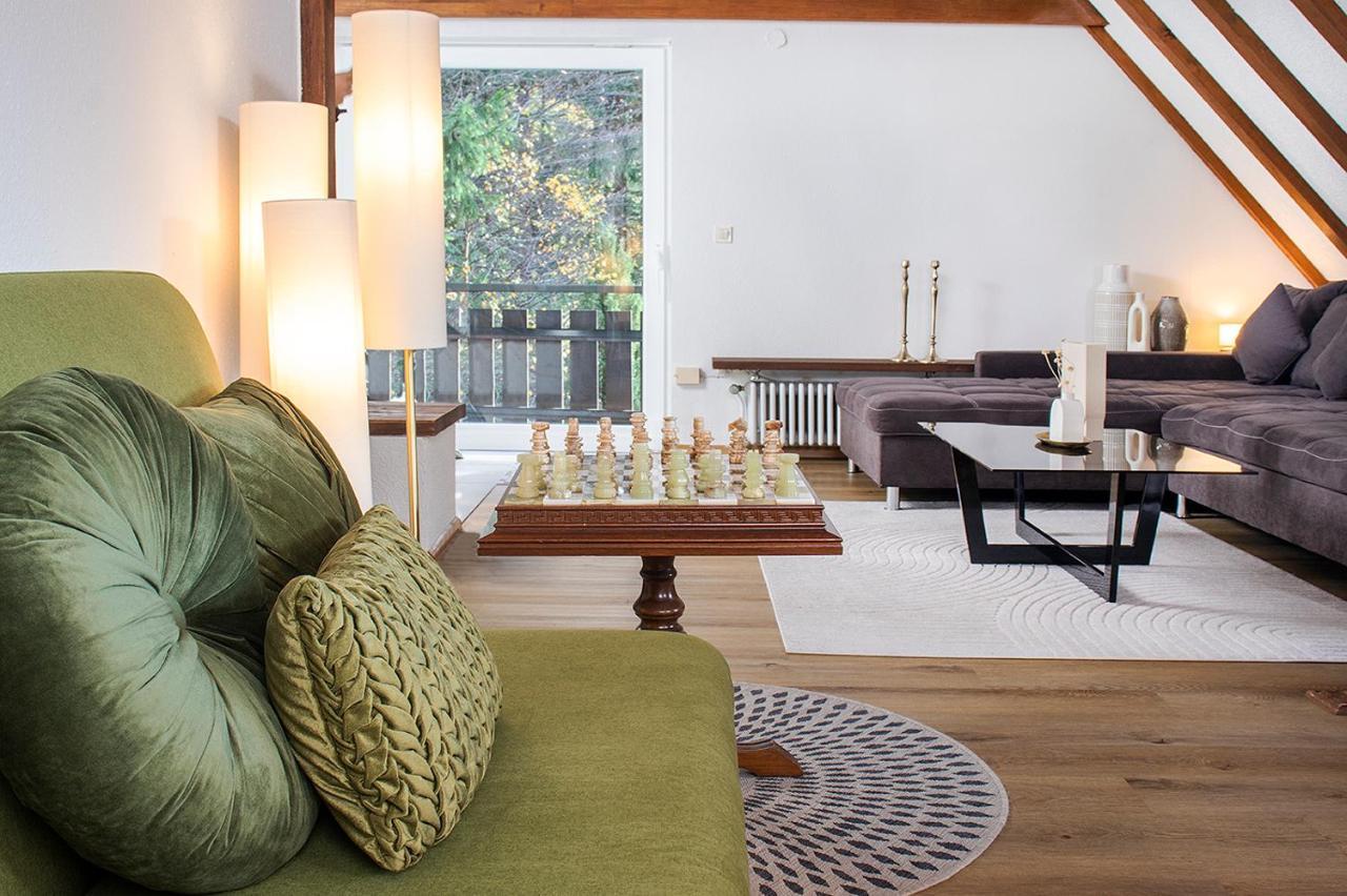 Blackncozy - Grosszuegiges Designappartement Mit Boxspringbetten Und Heimkino Feldberg  Exteriör bild